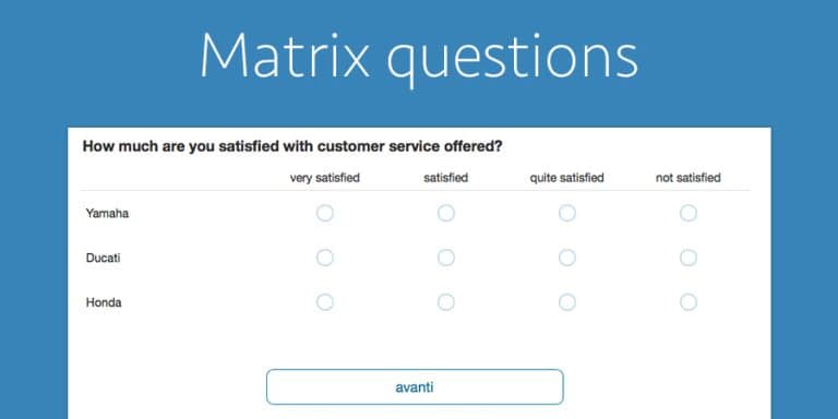 Matrix questions: 4 rules (+1) to make them effective - IdSurvey