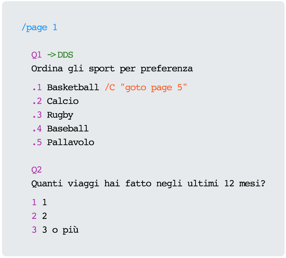 Programmazione questionari -con IdCode - Tutta la potenza del codice senza essere programmatori.