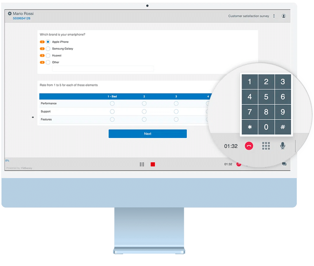 Web Cati CATI software for phone surveys - IdSurvey